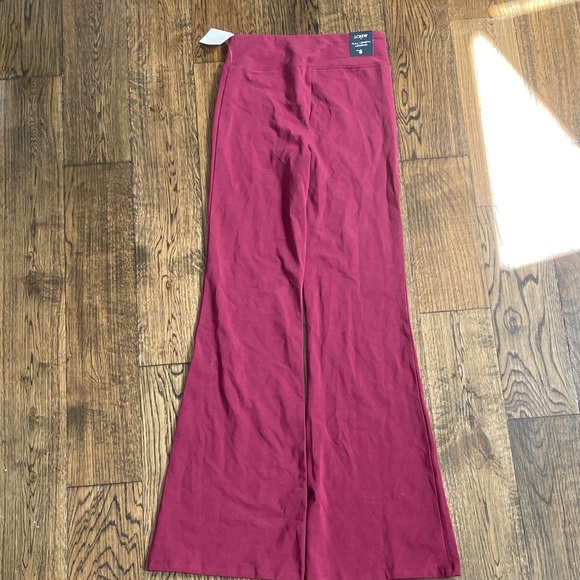 J. Crew Women's Burgundy Flared Track Pants NWT - Picture 5 of 5